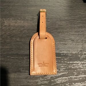 Louis Vuitton Authentic Vachetta Leather Luggage Tag